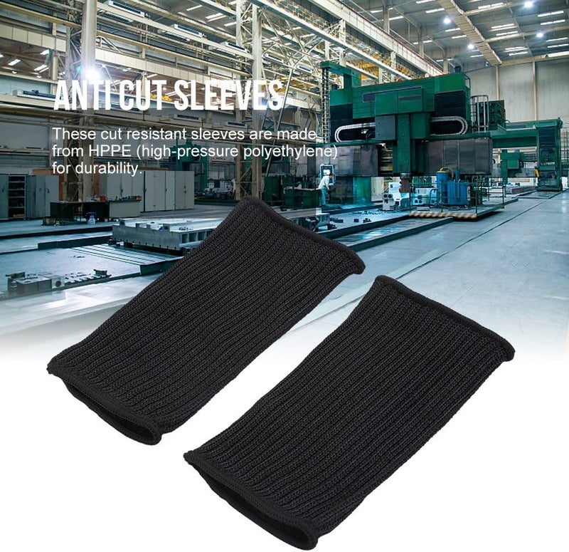 klarako Cut Resistant Arm Protection, Professional Safe Armband Arm Sleeves 1 Pair Stainless Steel Wire Cut Resistant Arm Gloves for Outdoor, Kitchen (2#) - Image 4