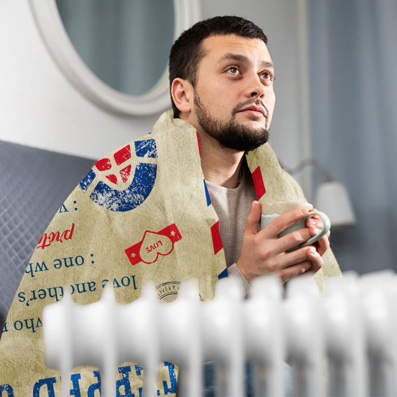 Dfaqehk صعد Dfaqehk إلى هدايا عيد ميلاد Dadqehk لأبي هدايا لمكافأة أبي خطوة أبي هدايا من ابنة هدايا لابد من SON Best Stepdad على الإطلاق هدايا زوجة الأب رمي بطانية 60 × 50 بوصة - Image 3