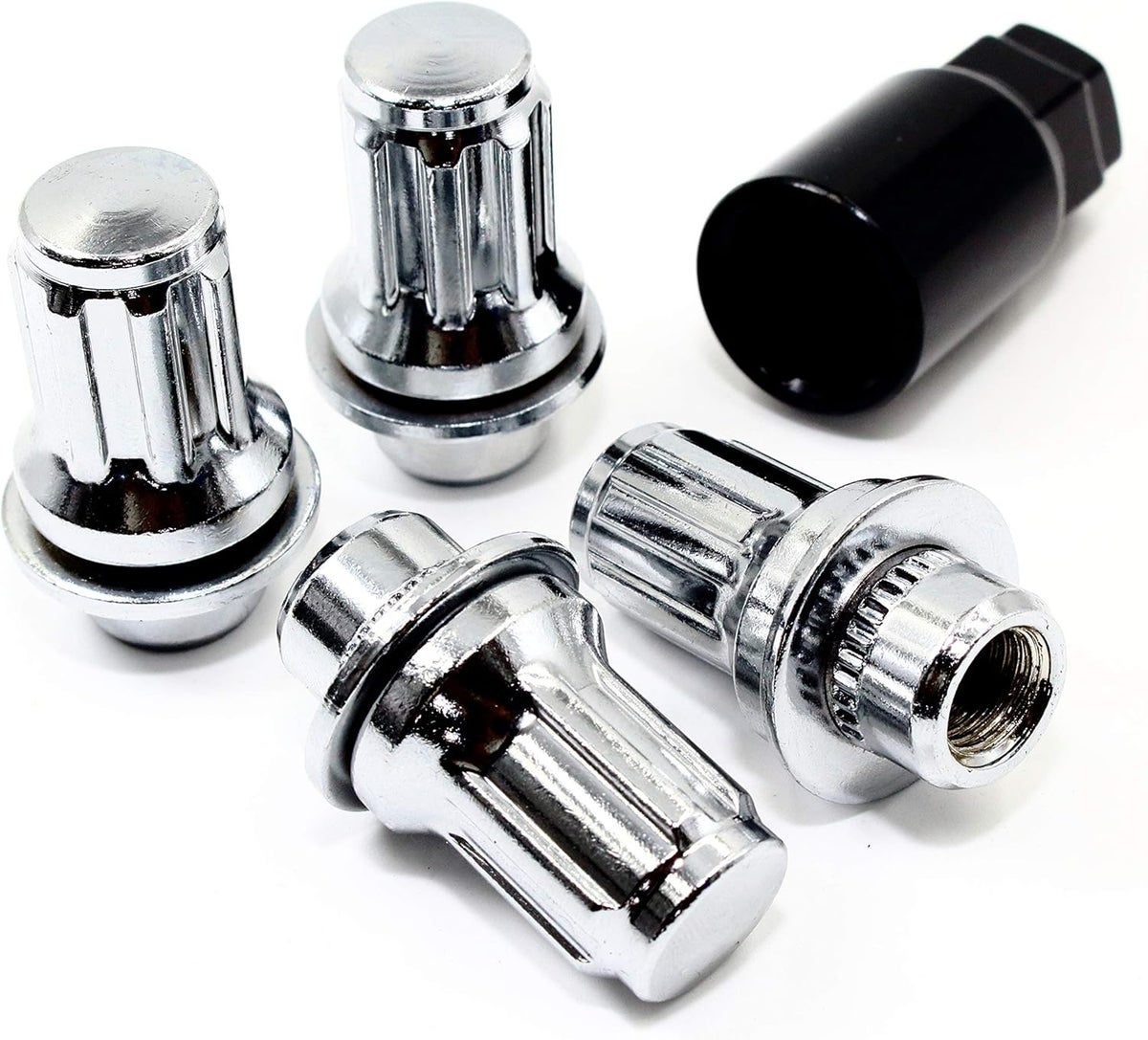 Veritek Performance Veritek Performance Set of 4 Chrome Wheel Locks for ...
