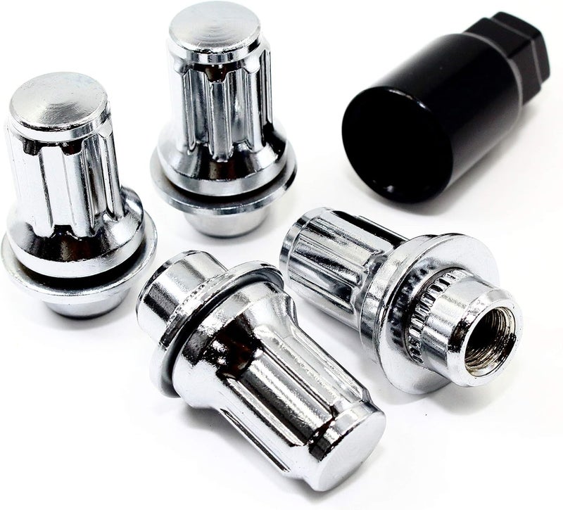 Veritek Performance Set of 4 Chrome Wheel Locks for Toyota Tacoma 4Runner FJ Cruiser - Image 1
