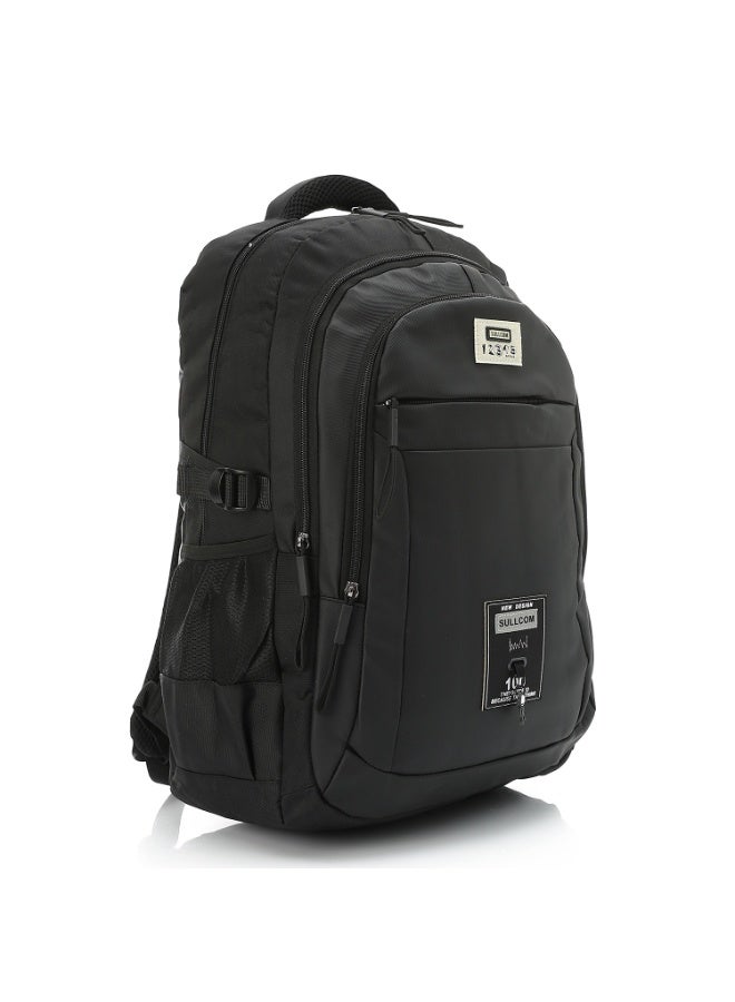 كروسلاند حقيبة ظهر لابتوب ضد الماء  مقاس 22 بوصة (48 سم) – خفيفة الوزن بلون سادة مع 3 سوست، وجيوب داخلية، وحماية للابتوب 15.6 بوصة، وأحزمة قابلة للتعديل – مثالية للاستخدام اليومي - Image 2