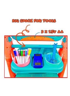 UKR Educational Interactive Easel | 2-in-1 Double-Sided STEM Toy | 6 Learning Modules: Talking Numbers, Letters, Colors & Touchpad Drawing | 180-Degree Rotation | For Kids Age 3+ - pzsku/Z54A68BA29BC2088E9BB2Z/45/_/1729680613/bfd2f61e-dacb-44ec-a667-91ddae10638c