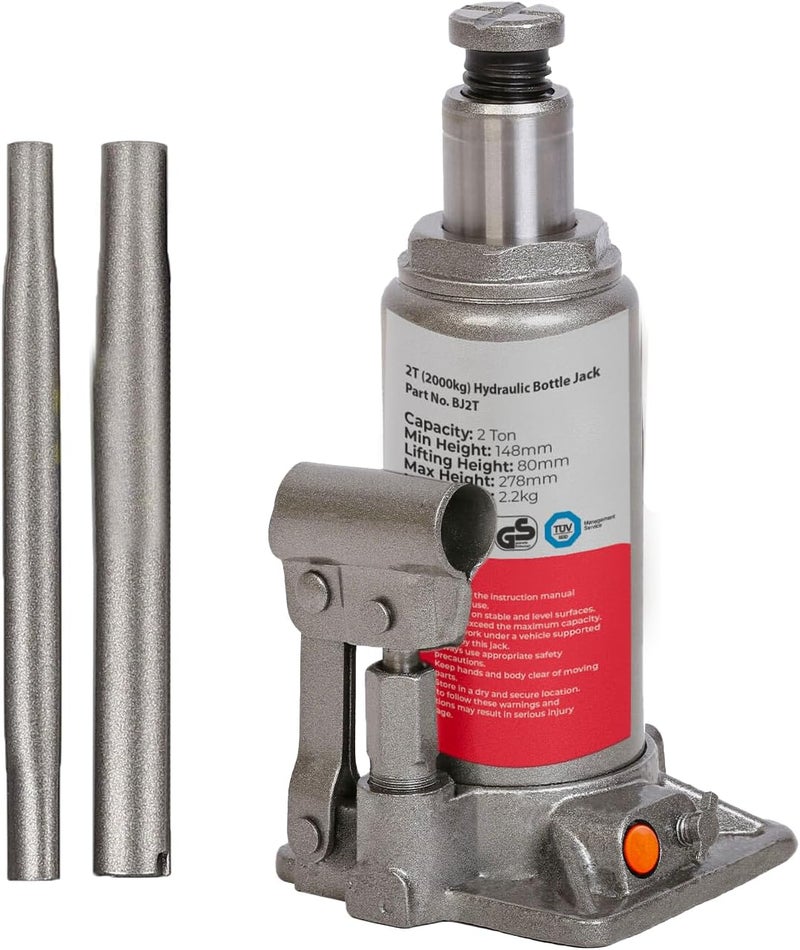 SIMPLY Auto 2T Hydraulic Bottle Jack BJ2T (2 Tonne, 2000kg) - Image 1