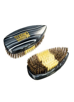 TORINO PRO WAVE BRUSHES BY BRUSH KING Torino Pro Wave Brush 245 Medium Soft Hybrid Bristles 100% Pure Boar Bristles Great For Laying Down Your 360 Waves  - Image 2