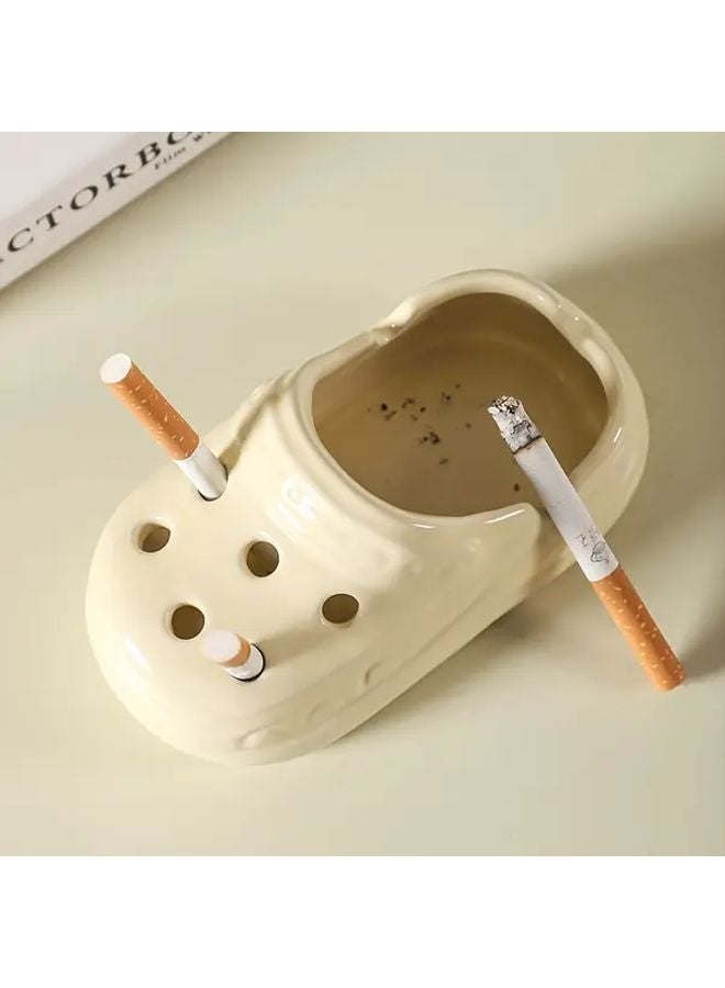 Heat Resistant Shoe Shaped Ashtray With Lid Random Color - Image 2