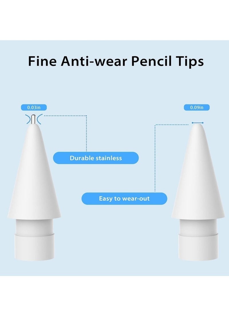 Generic - 2-Pack Pencil Tips For Apple Pencil No Wear Out Fine Point Precise Control Pencil Replacement Nibs Compatible With Apple Pencil 1st Gen And 2nd Gen/iPad Pro - Image 1