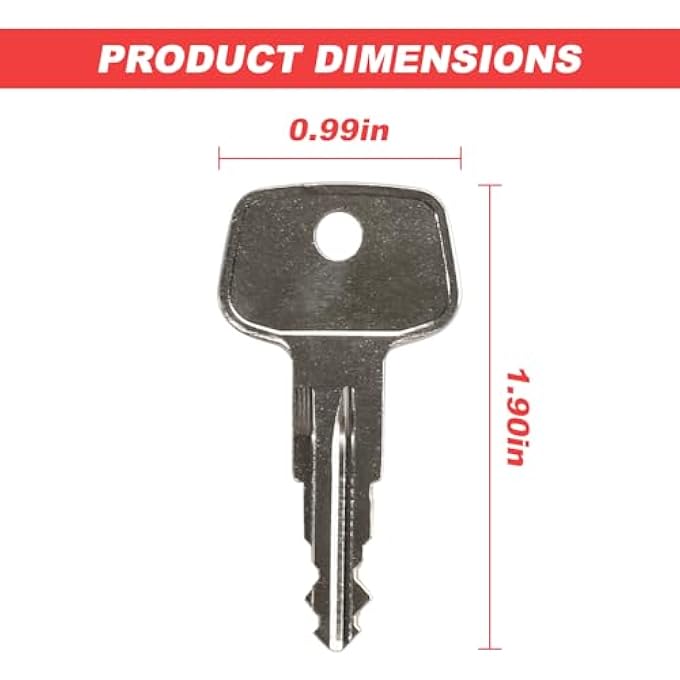 rayihni A138 Replacement Keys for Yakima SKS Ski,Cargo Box,Roof,Carrier Racks and Crossbars[2 Pack] - Image 3