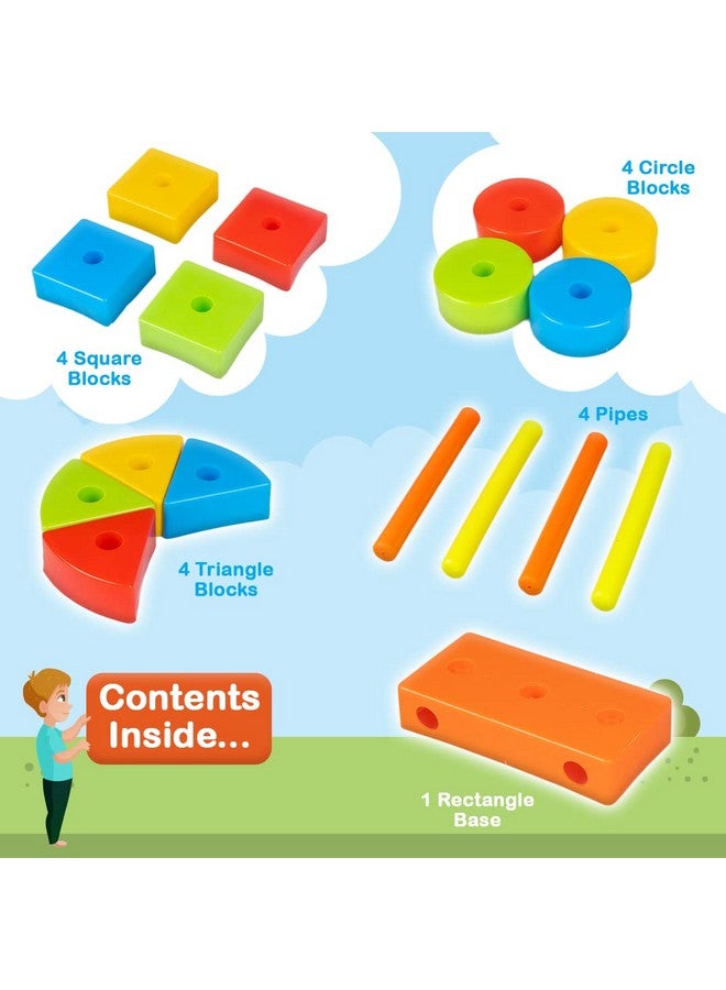 RATNA'S Building Block Toys for Kids.Age(2 to 6) Multicolour (Active Blocks Senior) - Image 2