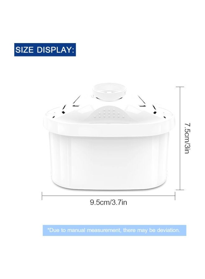 NIBEMINENT 4-Layer Water Pitcher Replacement Filter White 9.5x7.5centimeter - Image 3