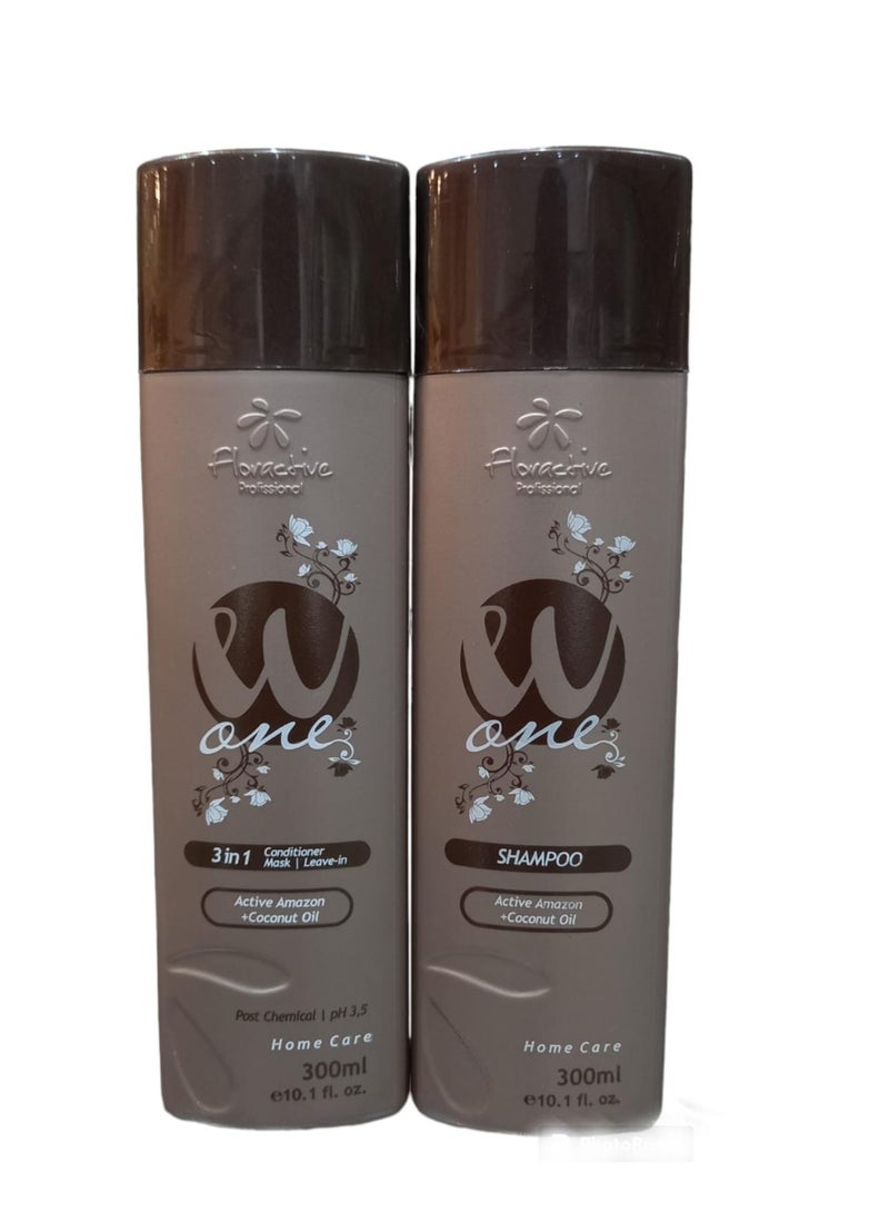 فلوراكتيف شامبو 300مل وبلسم 300مل لجميع انواع الشعر - Image 1