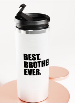 LIT Silver Tumbler Best Brother Ever QuoteStainless Tumbler Best Brother Gift Family Gift Ideas  - Image 4