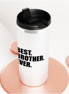 LIT Silver Tumbler Best Brother Ever QuoteStainless Tumbler Best Brother Gift Family Gift Ideas  - Image 3