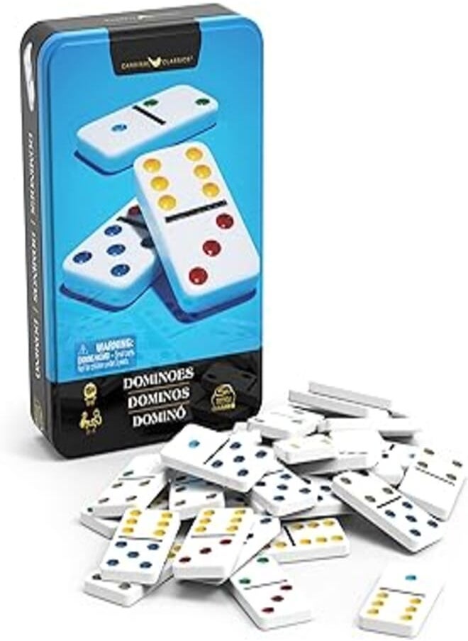 Spin Master Games لعبة لوحة Double 6 Dominos من Spin Master Games 