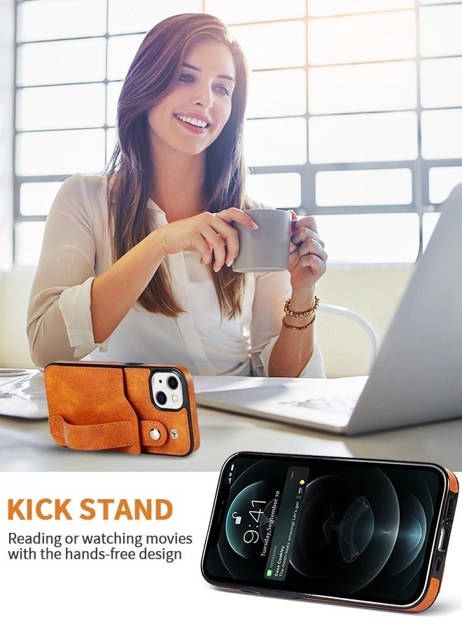 GROIC Iphone 14 Max Case 6.7 Inch, Luxury Leather Wallet Style Business Case, Scratch Resistant, Shock Resistant Strap Wrist Card Slot Phone - Image 4