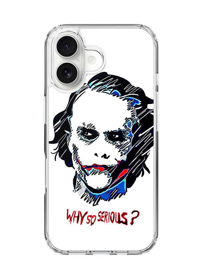 Stylizedd Classic Clear MagSafe Case for iPhone 17 , Hybrid Soft Case Flexible Edges Anti Drop TPU PC Gel Thin Transparent Cover [ Designed for iPhone 17 ] - Why So Serious