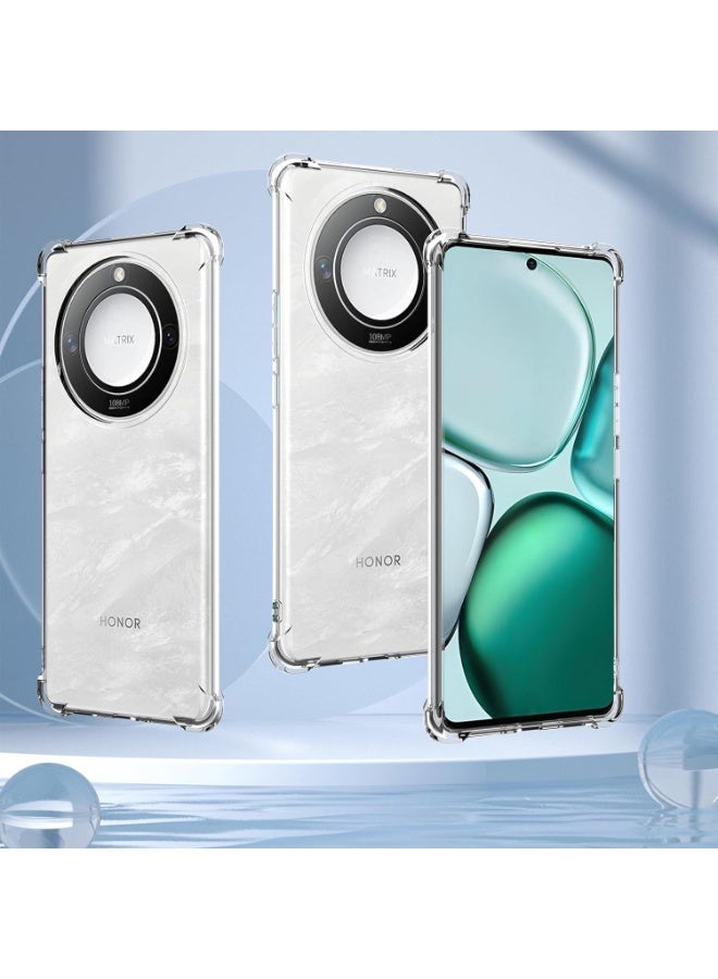 Muzz حافظة هاتف لهونر X9c سمارت، غطاء شفاف من TPU مع حماية عدسة الكاميرا، حماية من 4 زوايا - Image 4