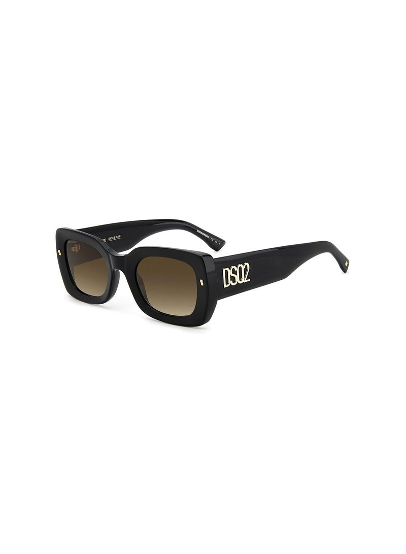 DSQUARED2 Dsquared2 D2 0061/S 0807‑HA Men’s Rectangular Sunglasses – 51 mm Brown Gradient Lens – UV400 Protection  - Image 1