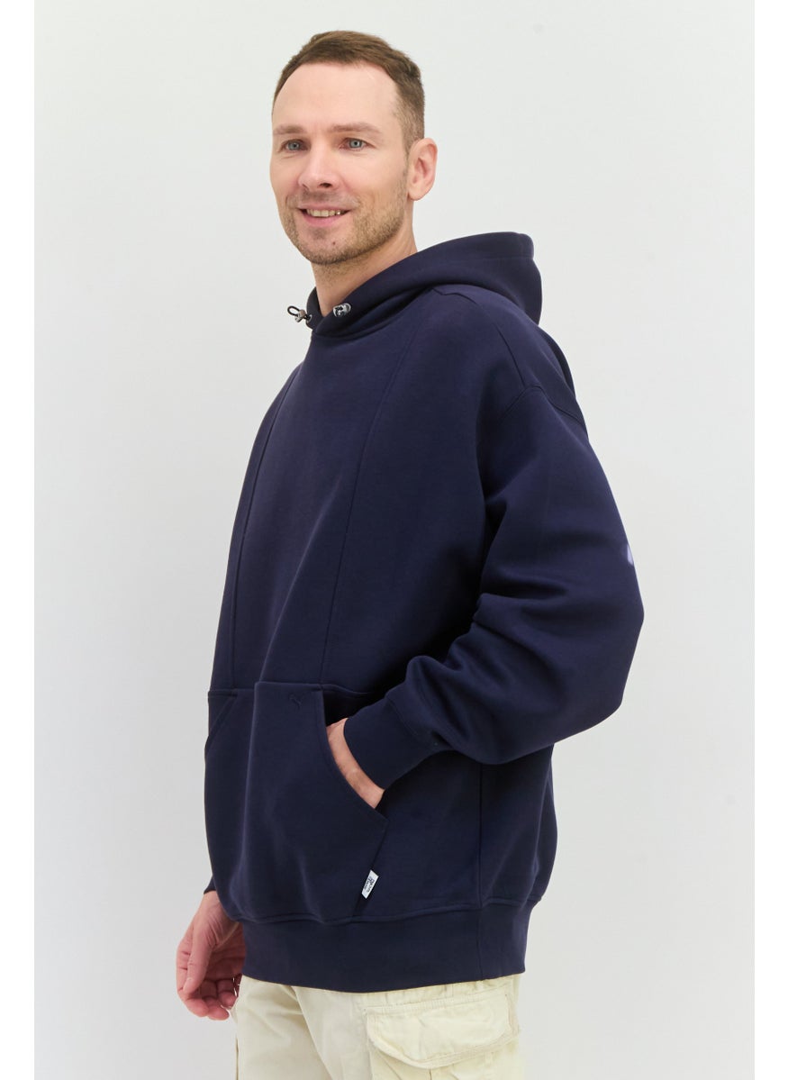Puma x Select Men Sportswear Fit Long Sleeve Outdoor Sweatshirt, Navy  - Image 4
