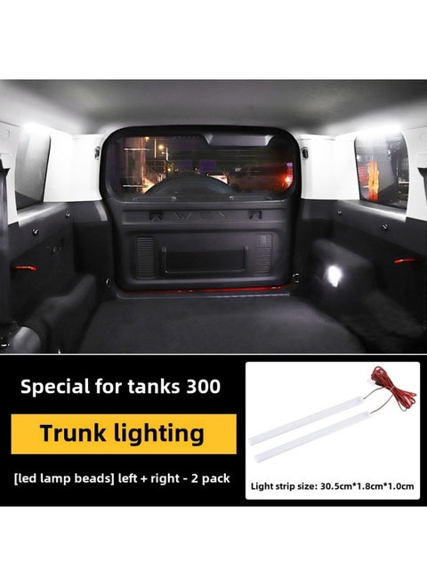 Tank 300 Trunk Lamp Modified Interior Tail Box Side Window Lamp LED Lighting Highlight Strip Special Accessories-Color:Tank 300 Rear Trunk Led Lighting (2 Left + Right)-Specifications:Standard