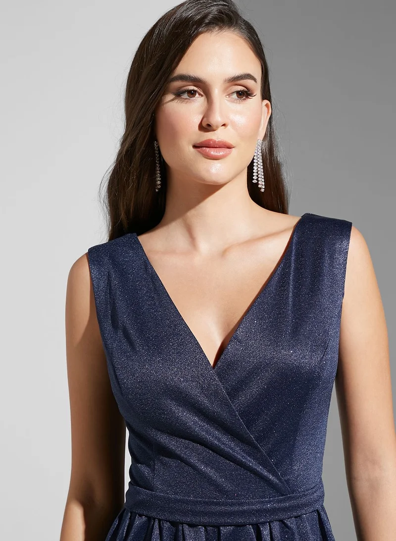 Namshi x Maryam Shimmer Tiered Gown