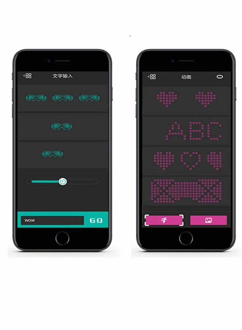 SYOSI LED Light Up Glasses Customizable Pattern Color for Masquerade Carnival Parties Night Clubs Music Festivals Party Favors - Image 5