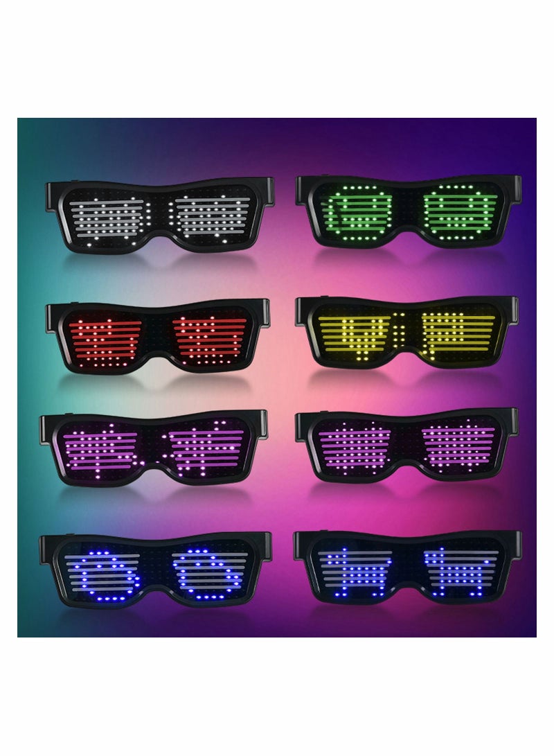 SYOSI LED Light Up Glasses Customizable Pattern Color for Masquerade Carnival Parties Night Clubs Music Festivals Party Favors - Image 4