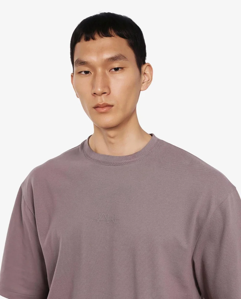 رير رابِت Men's Solid Oversized T-Shirt