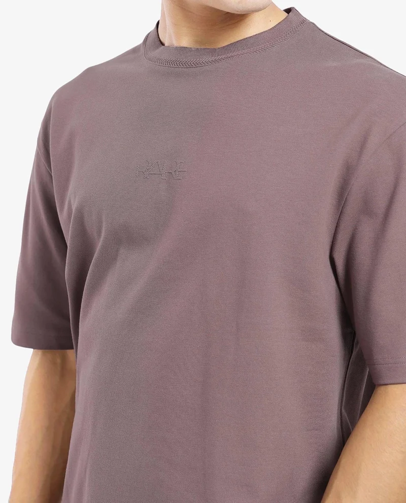 رير رابِت Men's Solid Oversized T-Shirt