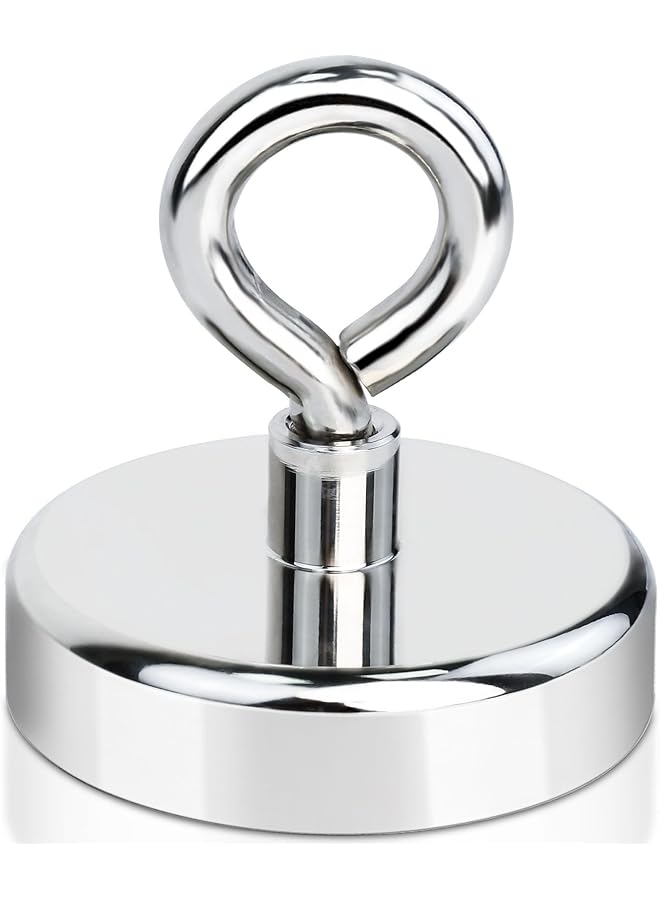 promass Magnetic Hooks Extra Strong 150kg Neodymium Magnets with Hooks 60mm Magnetic Hooks Punch-Free for Hanging Keys Hats Tools Whiteboard Crafts Kitchen refrigerator Bathroom Garage Office - Image 1