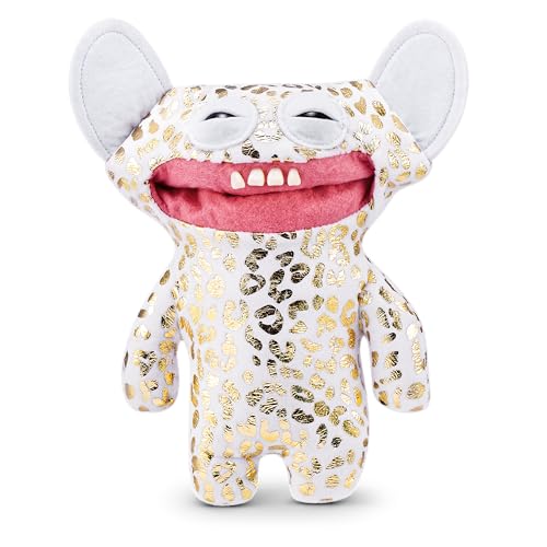 Fuggler Gold Fuggs by ZURU Funny Ugly Monster Plush Collectible Toy Grin Grin Leopard Fleece with Gold foil Print - Image 1