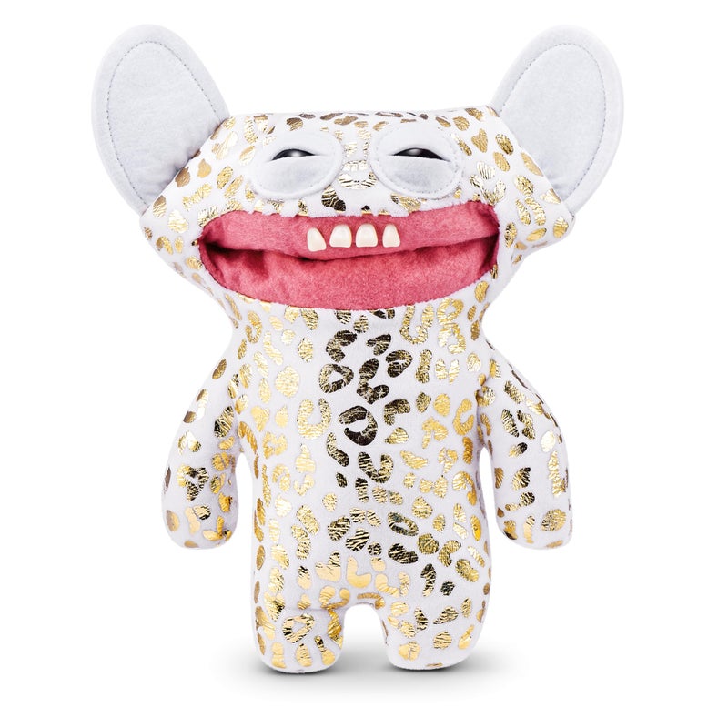 Fuggler Gold Fuggs by ZURU Funny Ugly Monster Plush Collectible Toy Grin Grin Leopard Fleece with Gold foil Print - Image 2