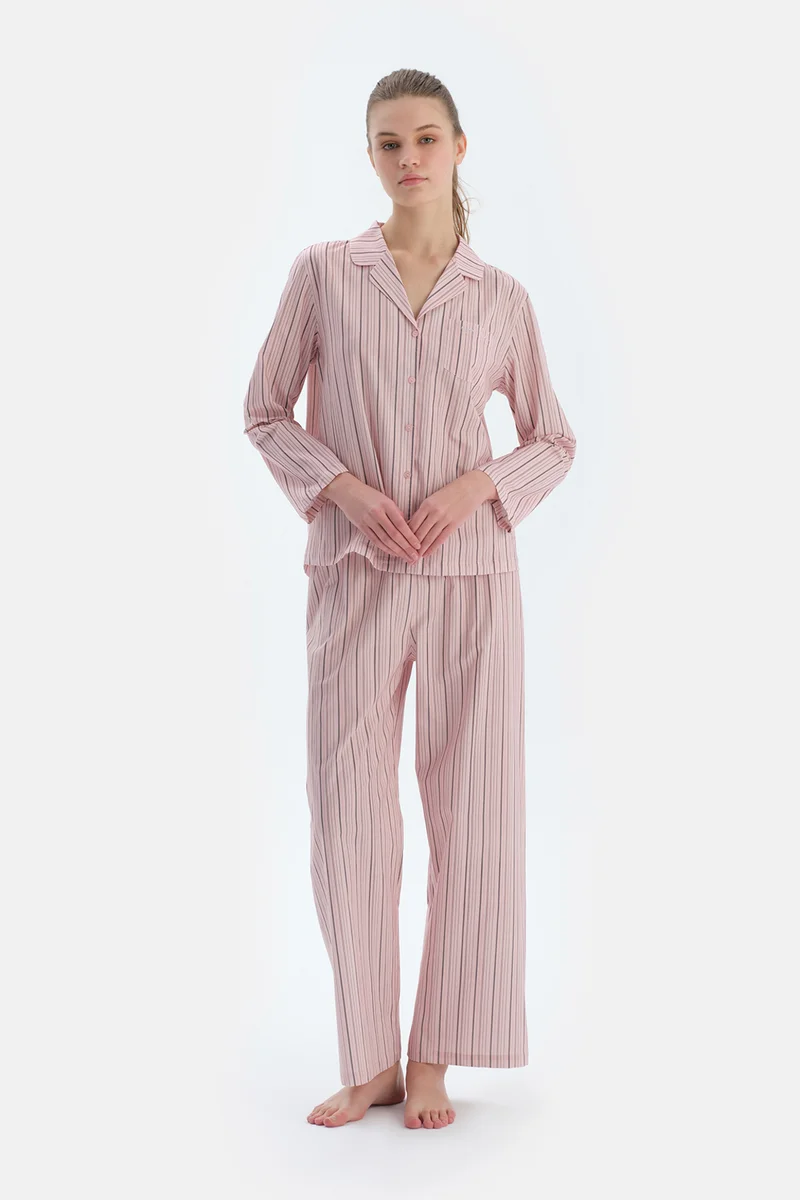 dagi Striped Trousers Viscose High Rise Regular/Classic Fit Sleepwear