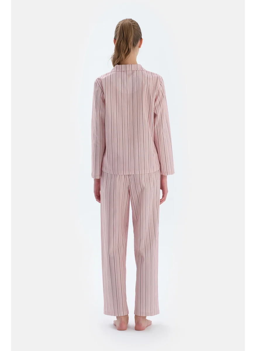 داجي Striped Trousers Viscose High Rise Regular/Classic Fit Sleepwear