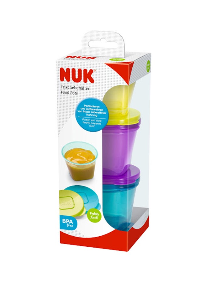 NUK Set Of 3 Food Pots  - Image 2