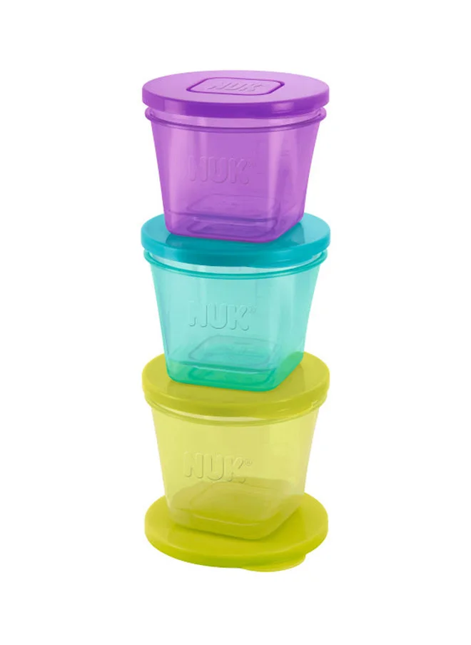 NUK Set Of 3 Food Pots