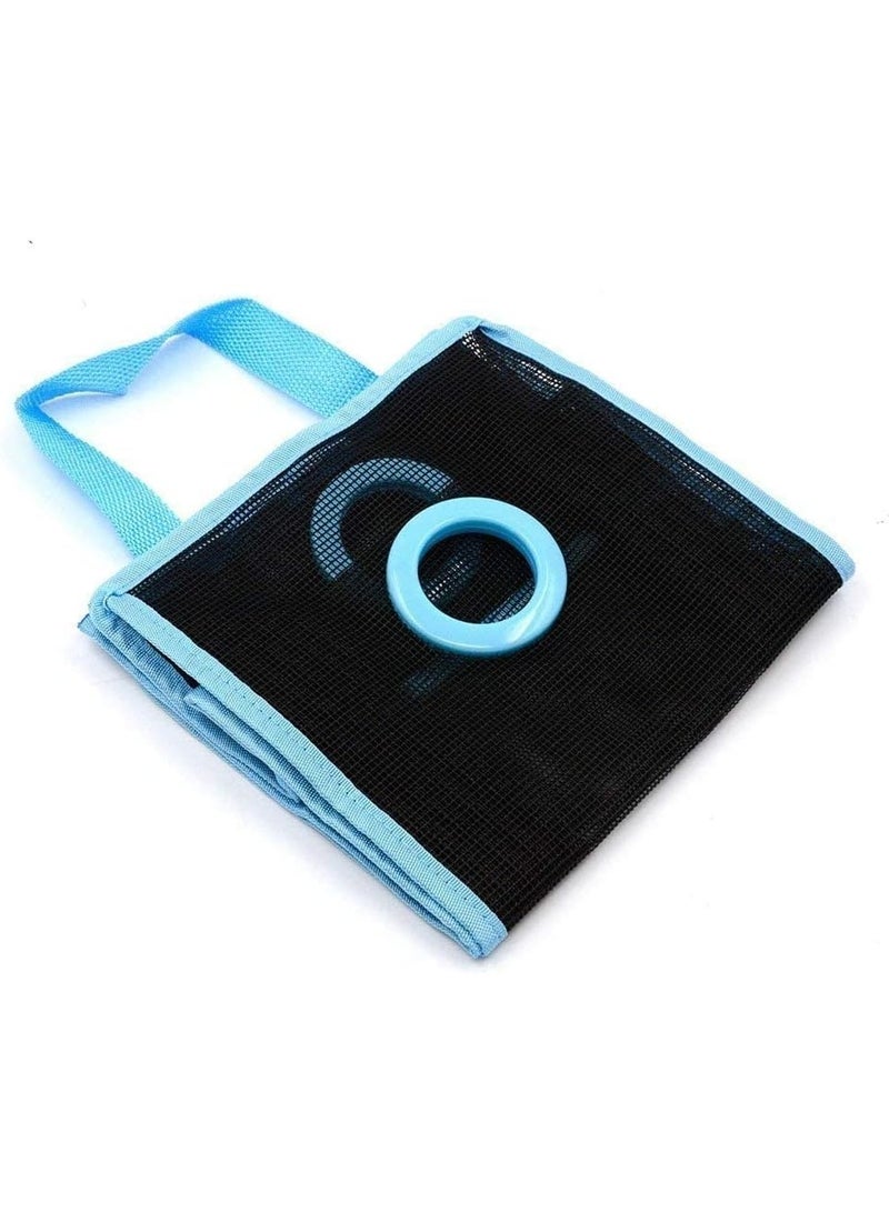 Hanging Mesh Plastic Bag Organizer for Organizing and Holding Clear Plastic Bags, Recycling Bags, Grocery Bags - Random Color - Image 4