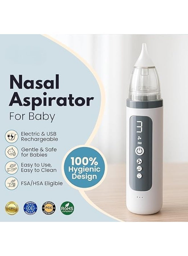 Rechargeable electric nasal aspirator for children - Safe and gentle suction - Adjustable suction power, with soothing music and light - Practical and easy to use - Image 1