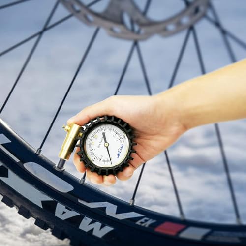 GODESON Presta Valve Pressure Gauge with Air Pressure Relief for Mountain Bicycle Fat Tires,Low Pressure Range to 30 PSI/2BAR… - Image 3