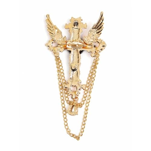 Kavove Sword of Heaven Golden Colour Brooch - Image 3