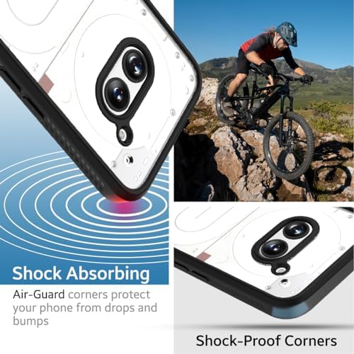 KAPAVER Thermoplastic Polyurethane Impulse Back Cover Case For Nothing Phone 2A 5G / Nothing Phone 2A Plus 5G (Black) - Image 3