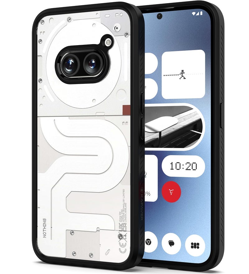 KAPAVER Thermoplastic Polyurethane Impulse Back Cover Case For Nothing Phone 2A 5G / Nothing Phone 2A Plus 5G (Black) - Image 1