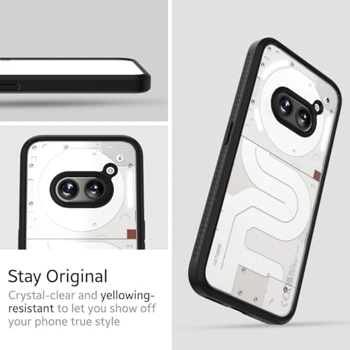KAPAVER Thermoplastic Polyurethane Impulse Back Cover Case For Nothing Phone 2A 5G / Nothing Phone 2A Plus 5G (Black) - Image 2