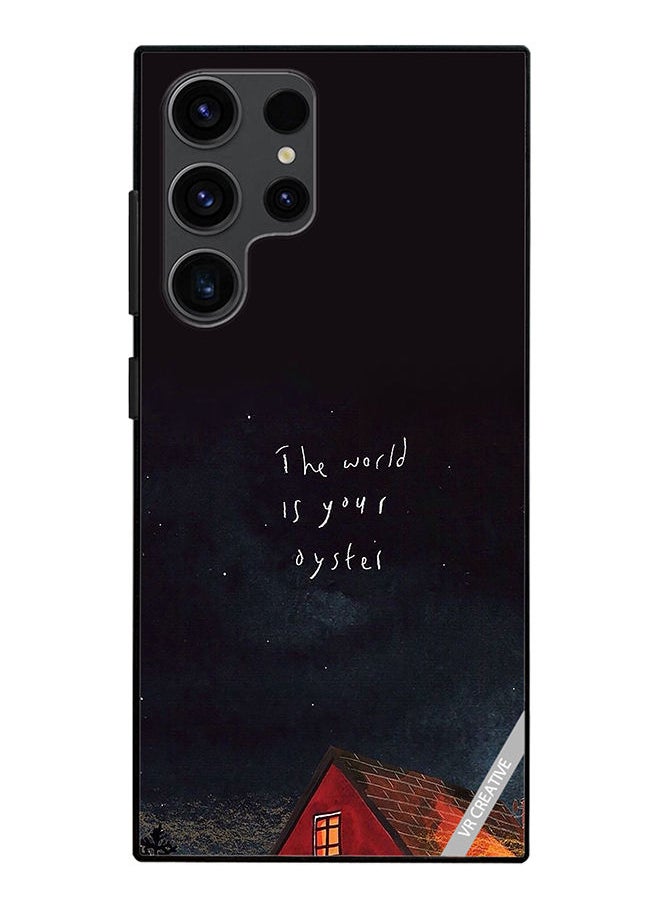 VR CREATIVE - Protective Case Cover For Samsung Galaxy S23 Ultra 5G The World Is Your Oyster Design Multicolour - Image 1