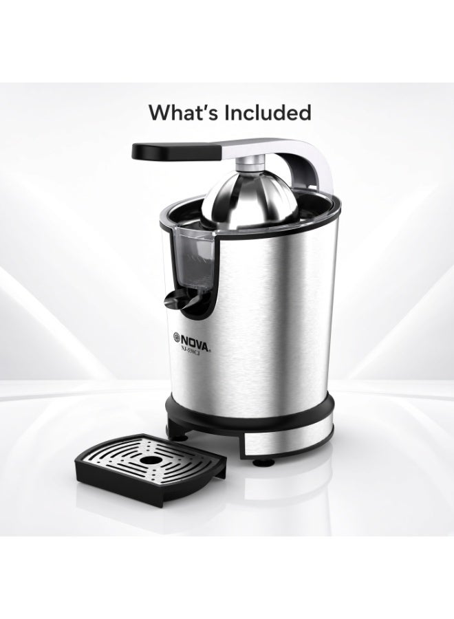 NOVA NJ-538CJ Electric Citrus Juicer, Stainless Steel Automatic Orange & Lemon Juice Extractor - Image 3