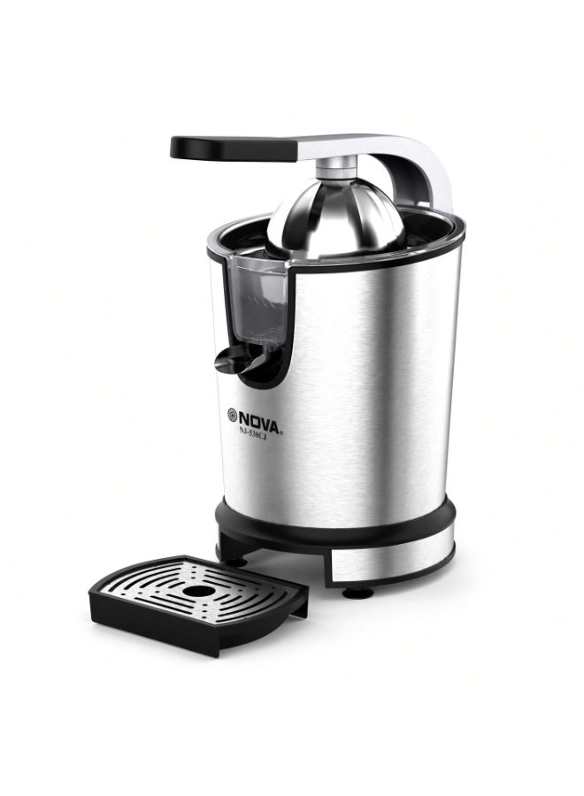 NOVA NJ-538CJ Electric Citrus Juicer, Stainless Steel Automatic Orange & Lemon Juice Extractor - Image 2