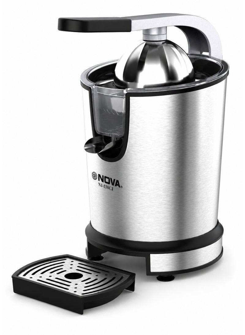 NOVA NJ-538CJ Electric Citrus Juicer, Stainless Steel Automatic Orange & Lemon Juice Extractor - Image 1