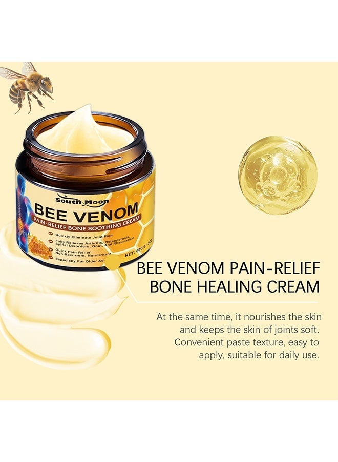 ساوث مون كريم سم النحل 60g, القضاء بسرعة على ألم المفاصل, كريم مهدئ عظام تخفيف الألم, يخفف تماما من التهاب المفاصل, هشاشة العظام, اضطرابات العمود الفقري, النقرس, الروماتيزم - Image 3