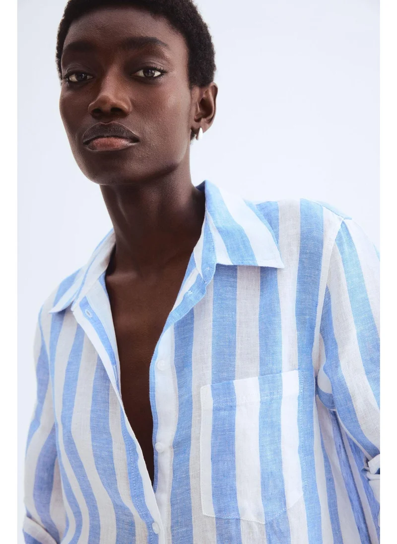 اتش اند ام Linen shirt