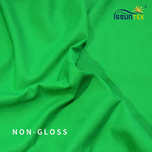 ISSUNTEX 6X9 ft Background Muslin Backdrop, Photo Studio, Collapsible High Density Screen for Video Photography and Television-Green - Image 5