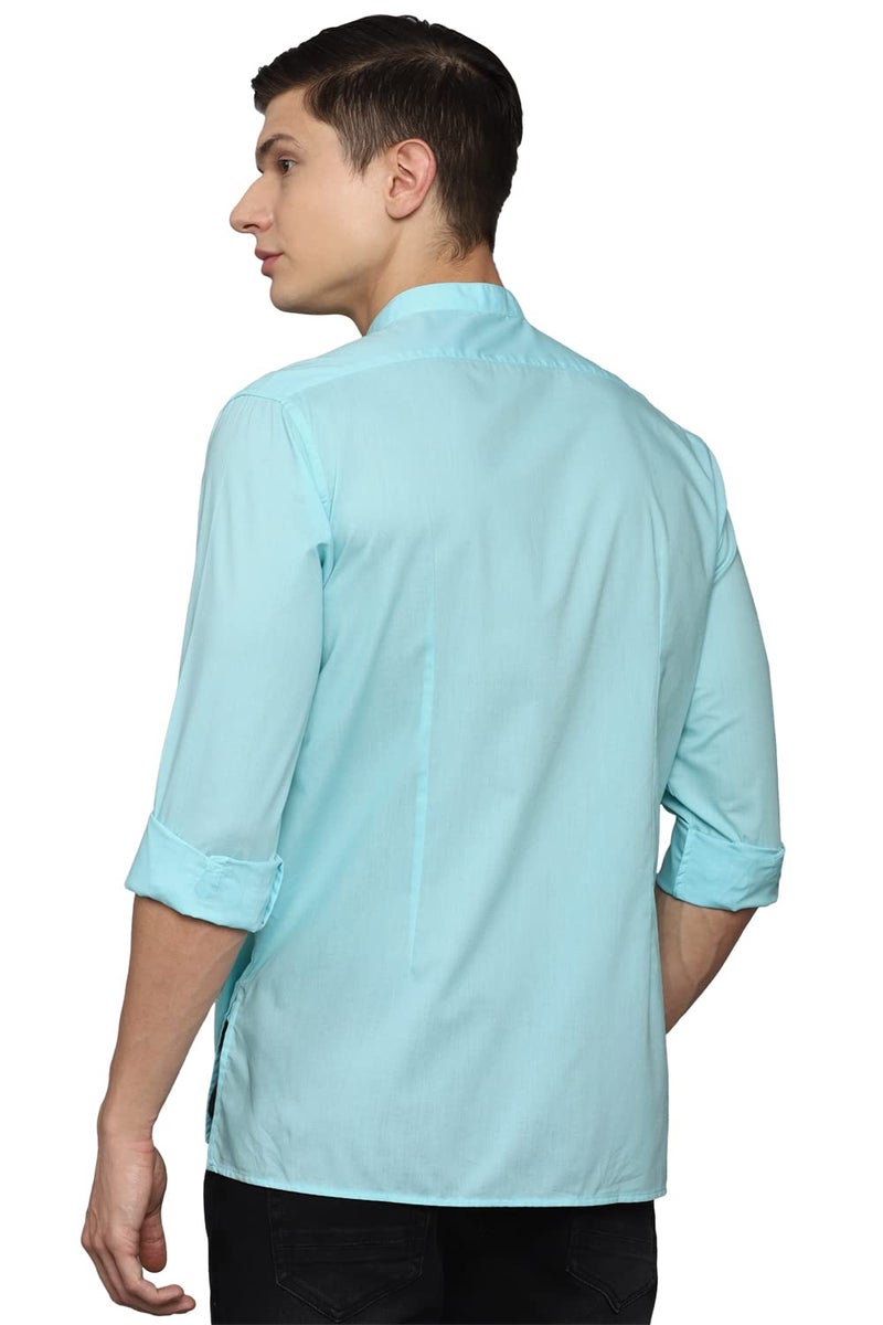 Allen Solly Kurta Shirt Powder Blue - Image 4